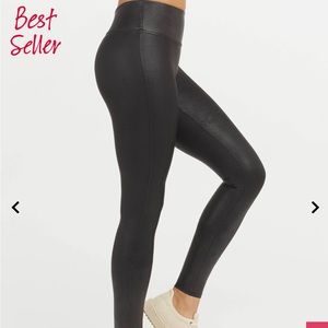 Spanx Faux Leather Leggings Large Tall